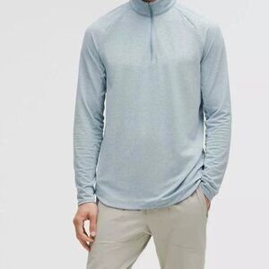 Lululemon License to Train Half Zip /Heathered Chambray/ Men's Size XXL- LM3DSKS